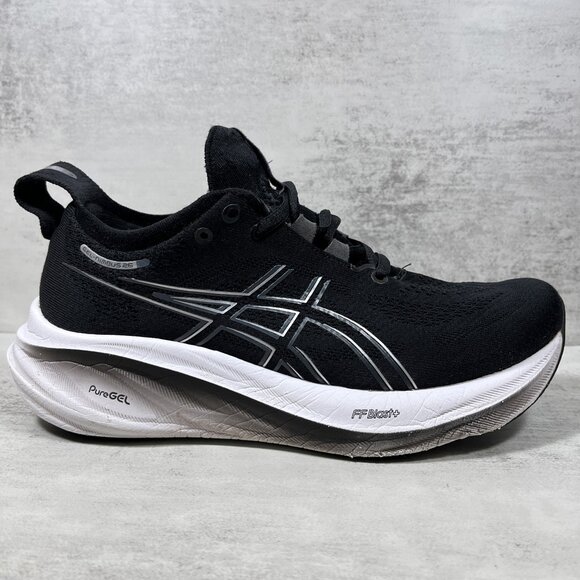 Asics Gel Nimbus 26 Running Shoes - Women's Size 8 Wide - Black - Picture 4 of 10